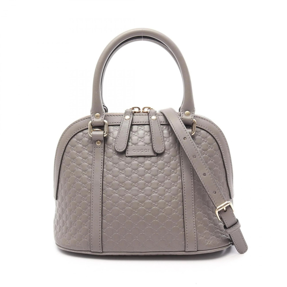 GUCCI Authentic Gray Leather Bag